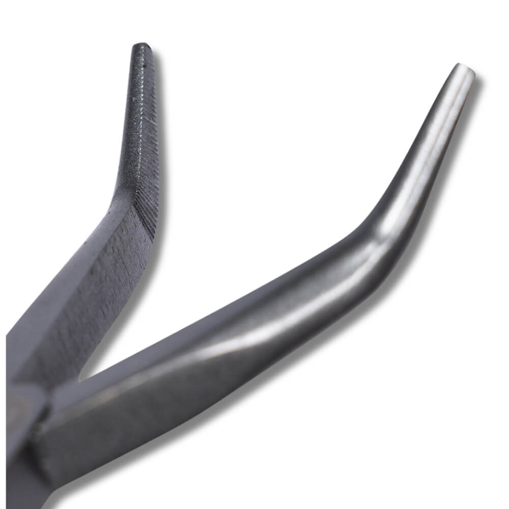 LMAB Lösezange gebogen / Bent Nose Pliers / 28 cm Detail 2