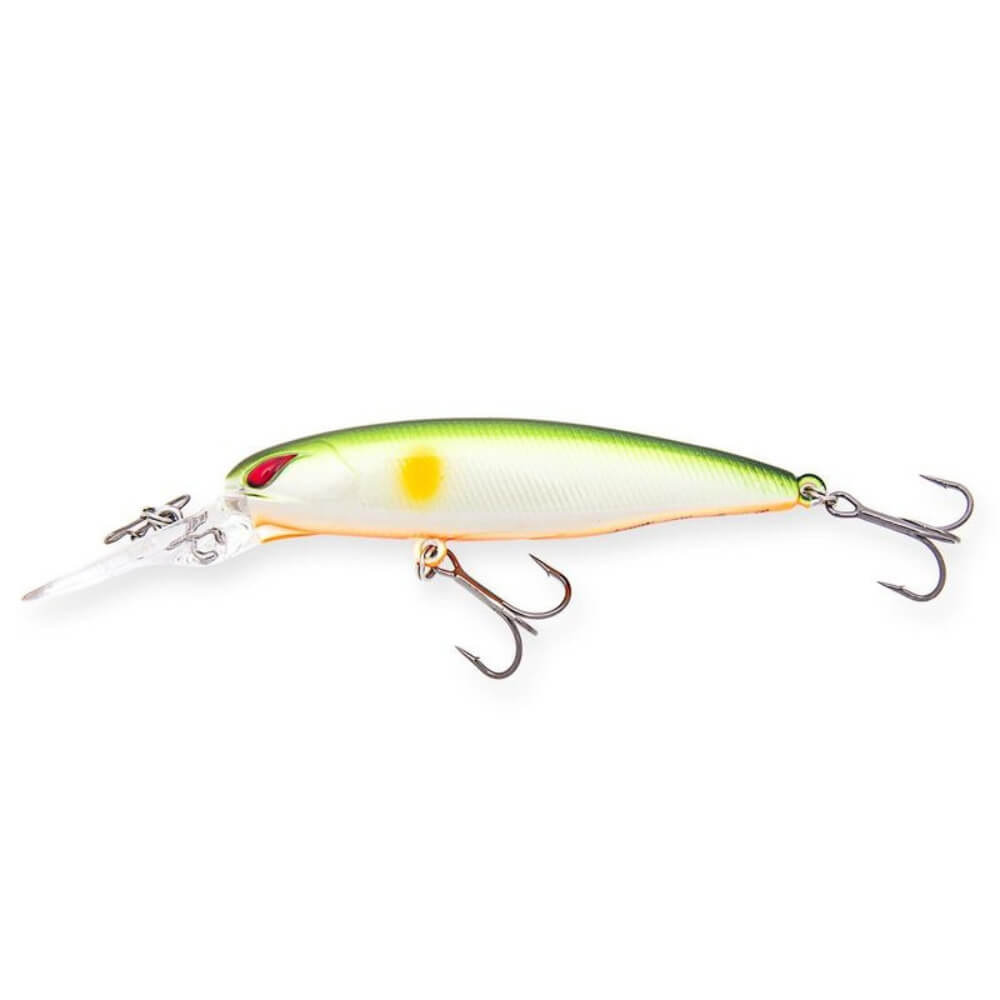 Nories Laydown Minnow Deep Just Wakasagi Lime Ayu Orange Belly