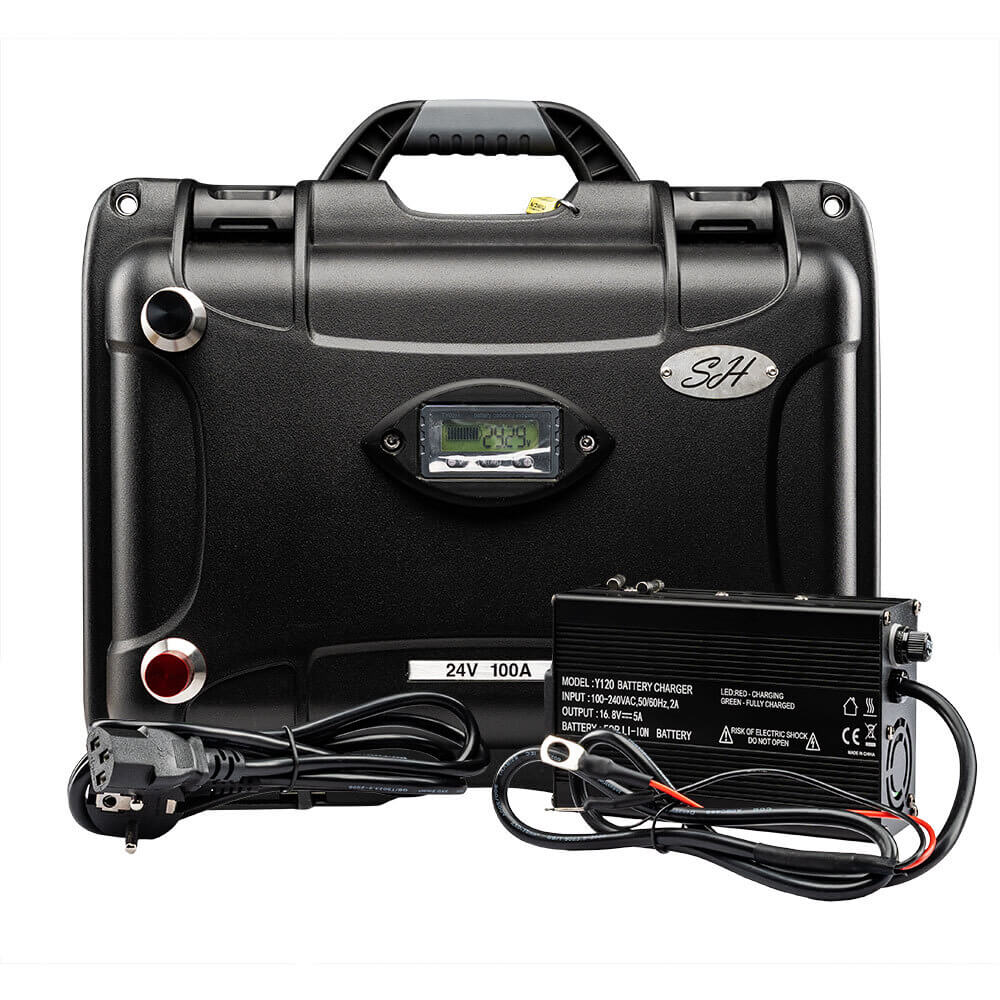 SH Lithium Lithium-Ionen-Akku Wasserdicht / High-Performance 24V / 100A