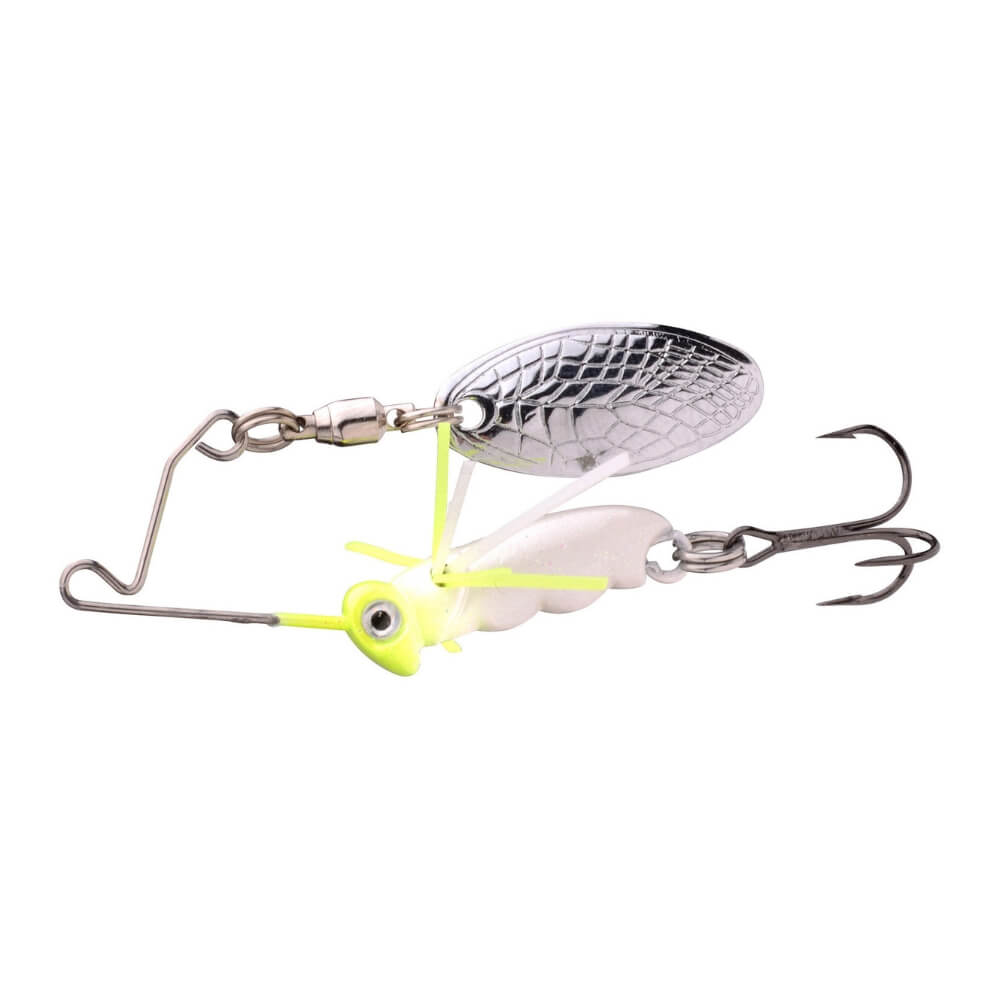 Spro Larva Micro Spinnerbait 4 cm / 7 g / Drillingshaken Pearl