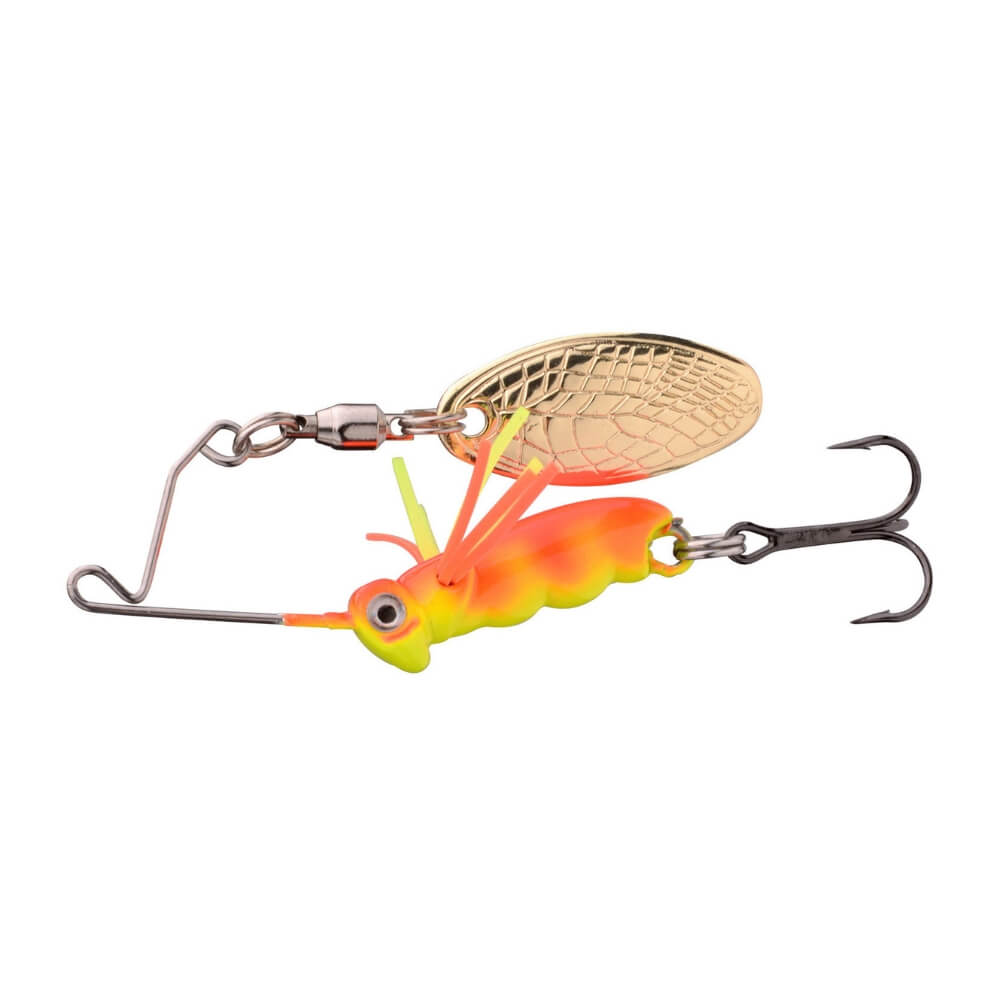 Spro Larva Micro Spinnerbait 4 cm / 7 g / Drillingshaken Sunburst