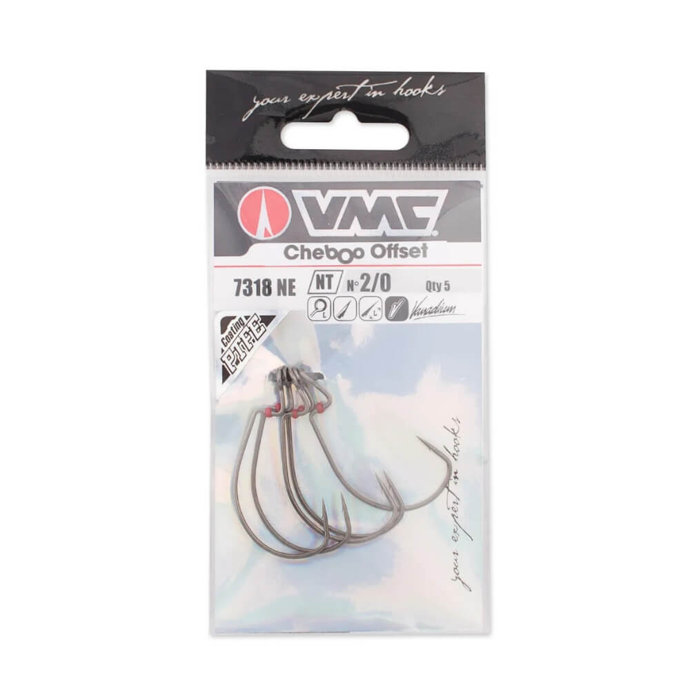 VMC Cheboo Offset Hook (7318NE) Verpackung  #4 / #2 / #1 / 1/0 / 2/0 / 3/0 / 4/0 / 5/0