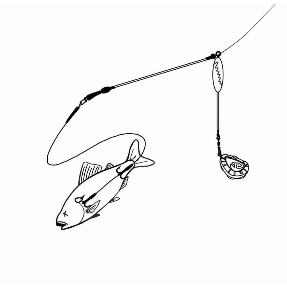 Zeck DB Fledger Boom Kit Skizze